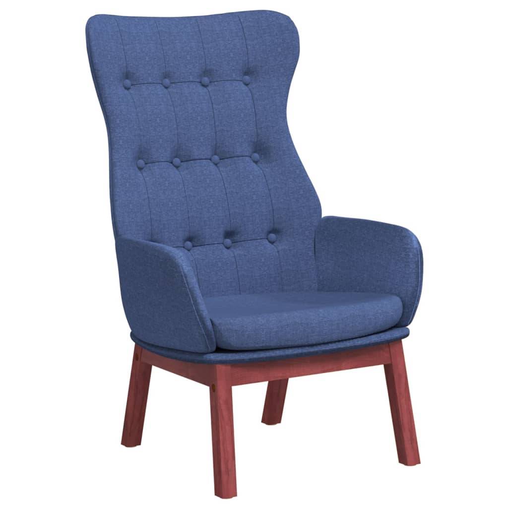vidaXL Relaxsessel Blau Stoff