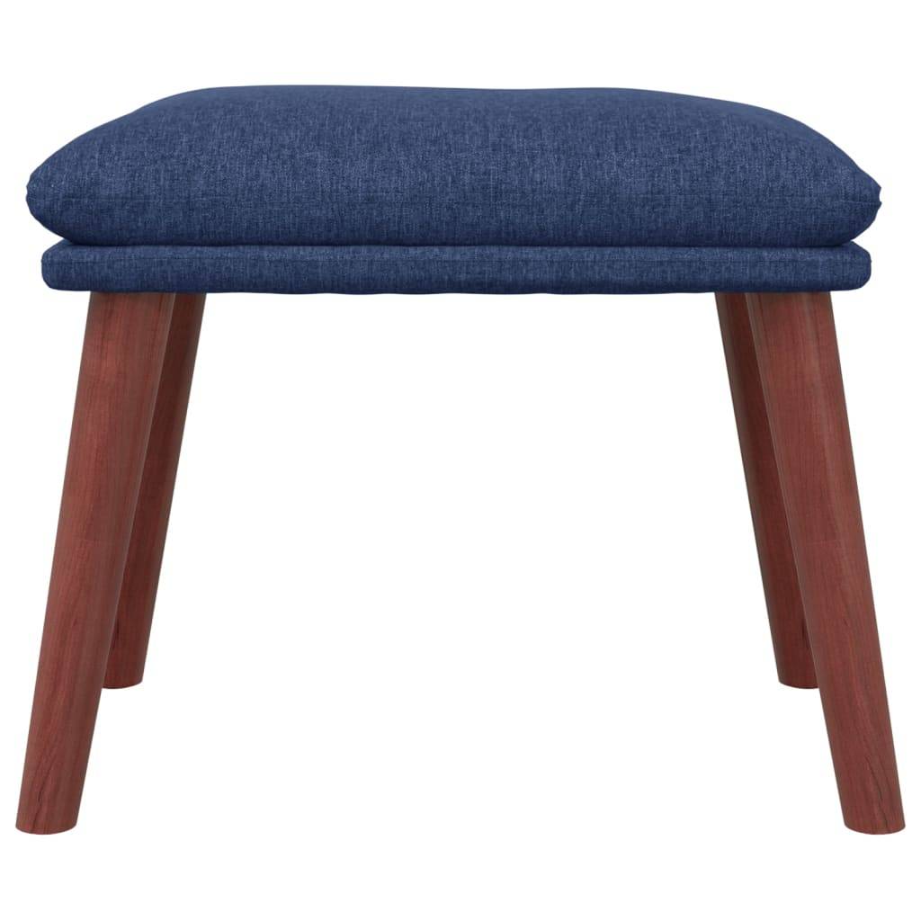 vidaXL Fußhocker Blau 45x29,5x35 cm Stoff
