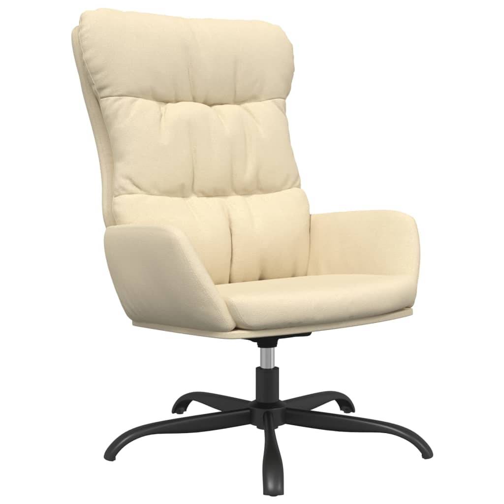 vidaXL Relaxsessel Creme Stoff