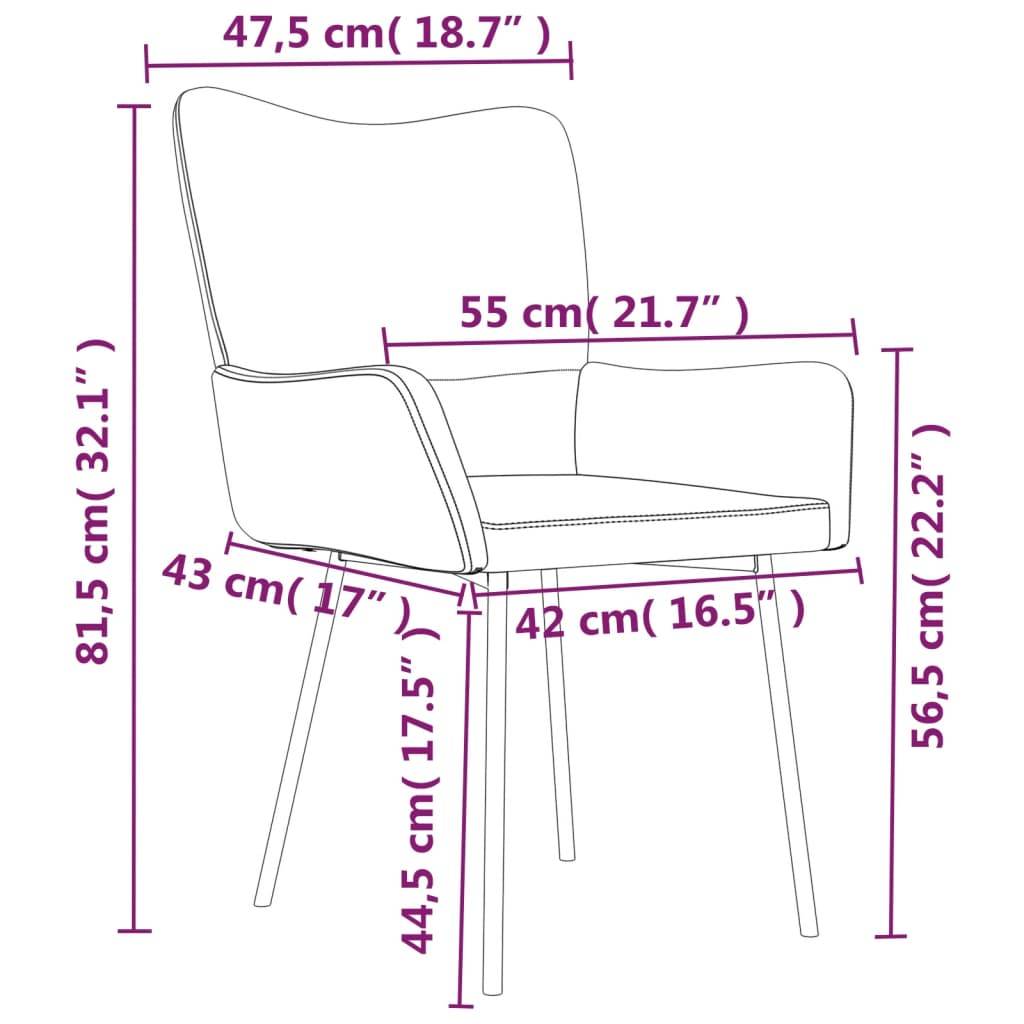 vidaXL Esszimmerstühle 2 Stk. Dunkelgrün Samt