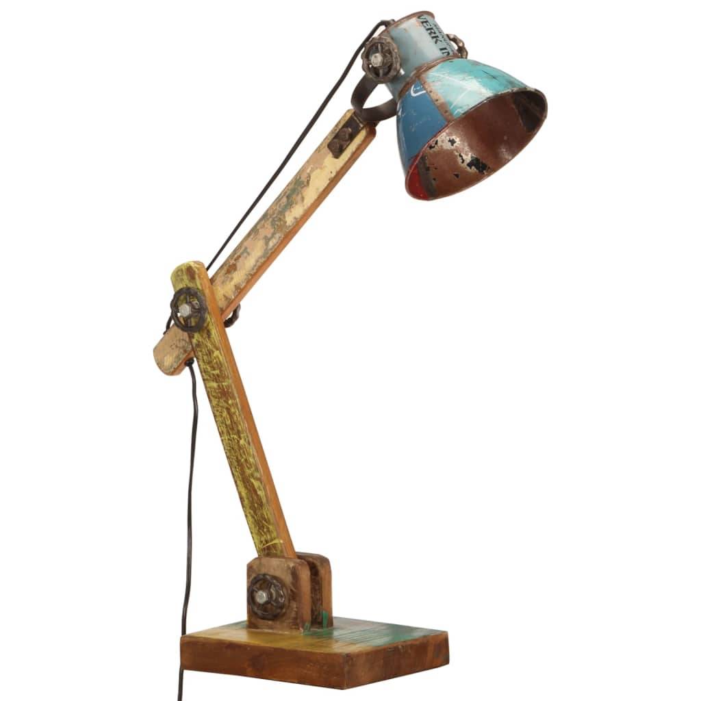 vidaXL Schreibtischlampe Industrie-Stil Mehrfarbig Rund 23x18x95cm E27