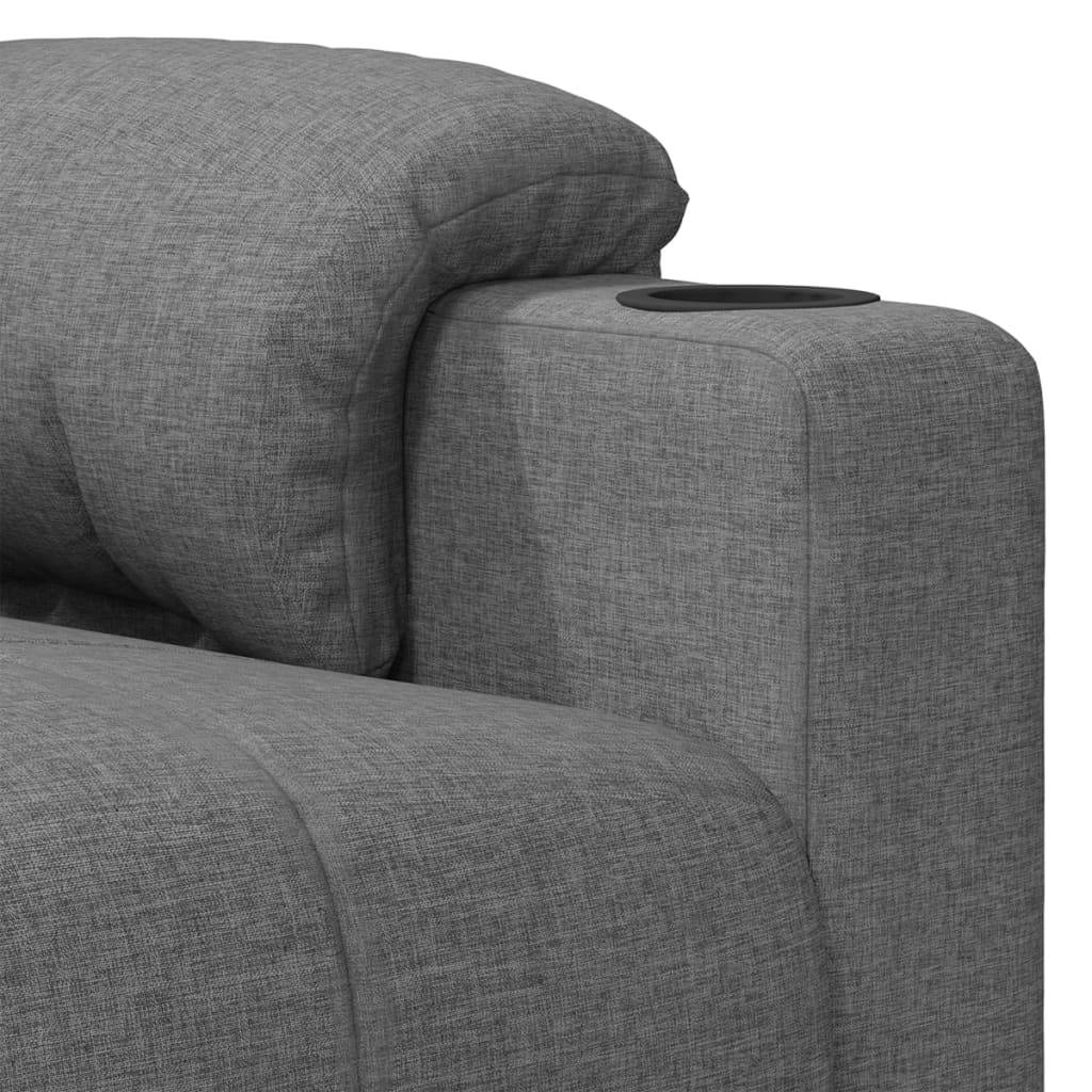 vidaXL Massagesessel Hellgrau Stoff