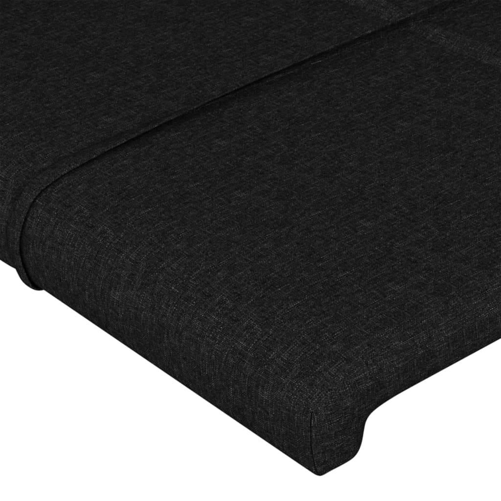 vidaXL Kopfteil Schwarz 80x5x78/88 cm Stoff