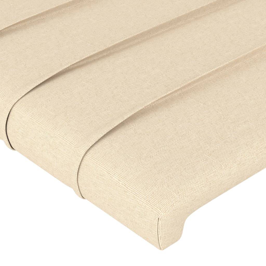 vidaXL Kopfteil Creme 90x5x78/88 cm Stoff