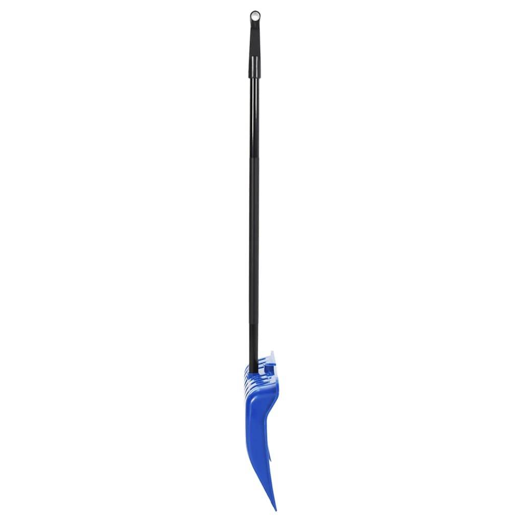 vidaXL Schneeschaufel Blau 147 cm Metall