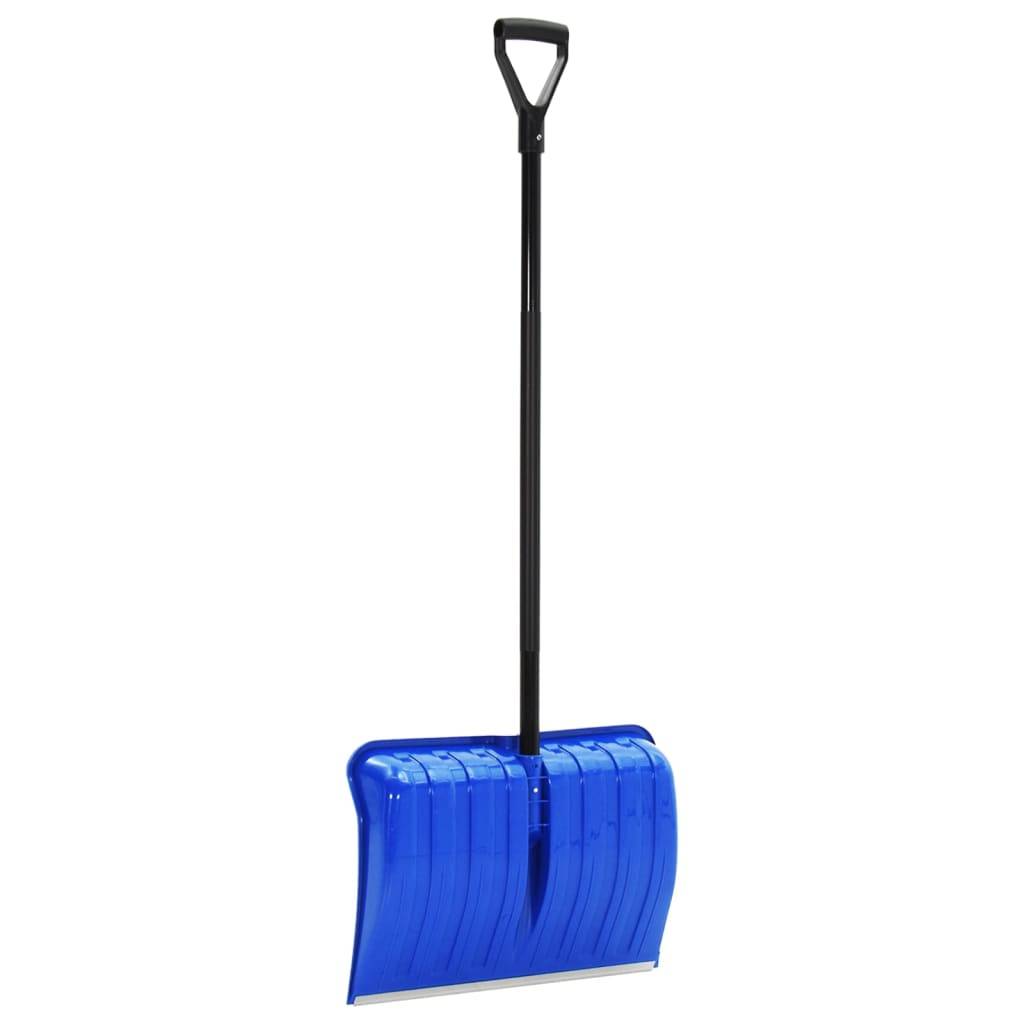 vidaXL Schneeschaufel Blau 147 cm Metall