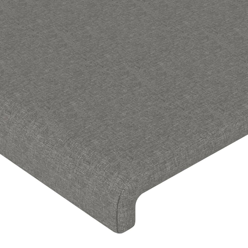 vidaXL Kopfteile 4 Stk. Dunkelgrau 72x5x78/88 cm Stoff
