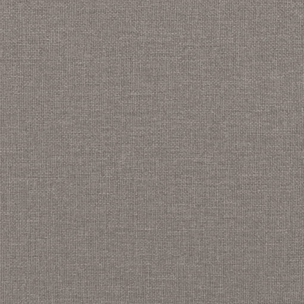 vidaXL Hocker mit Holzbeinen Taupe Stoff