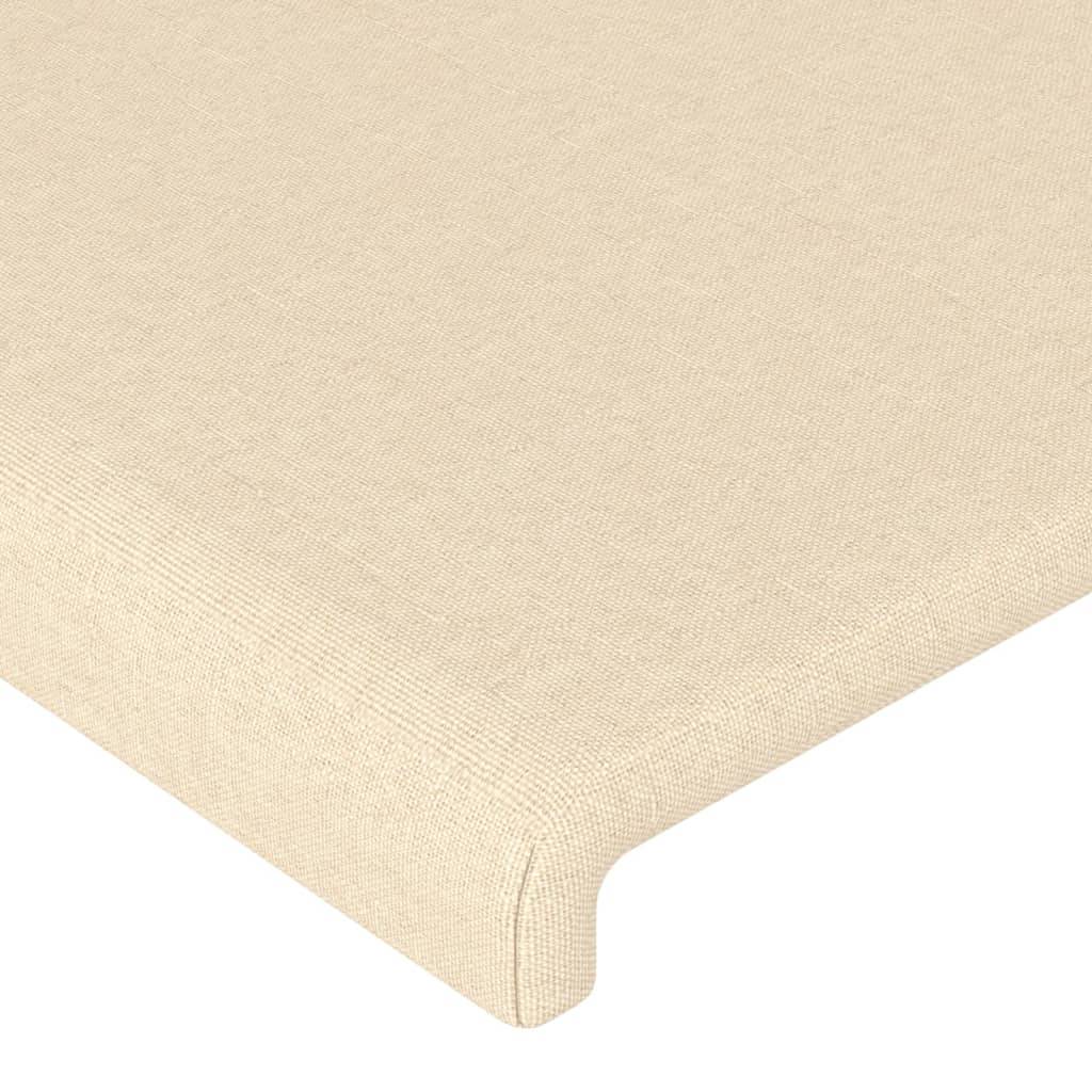 vidaXL Kopfteile 2 Stk. Creme 90x5x78/88 cm Stoff