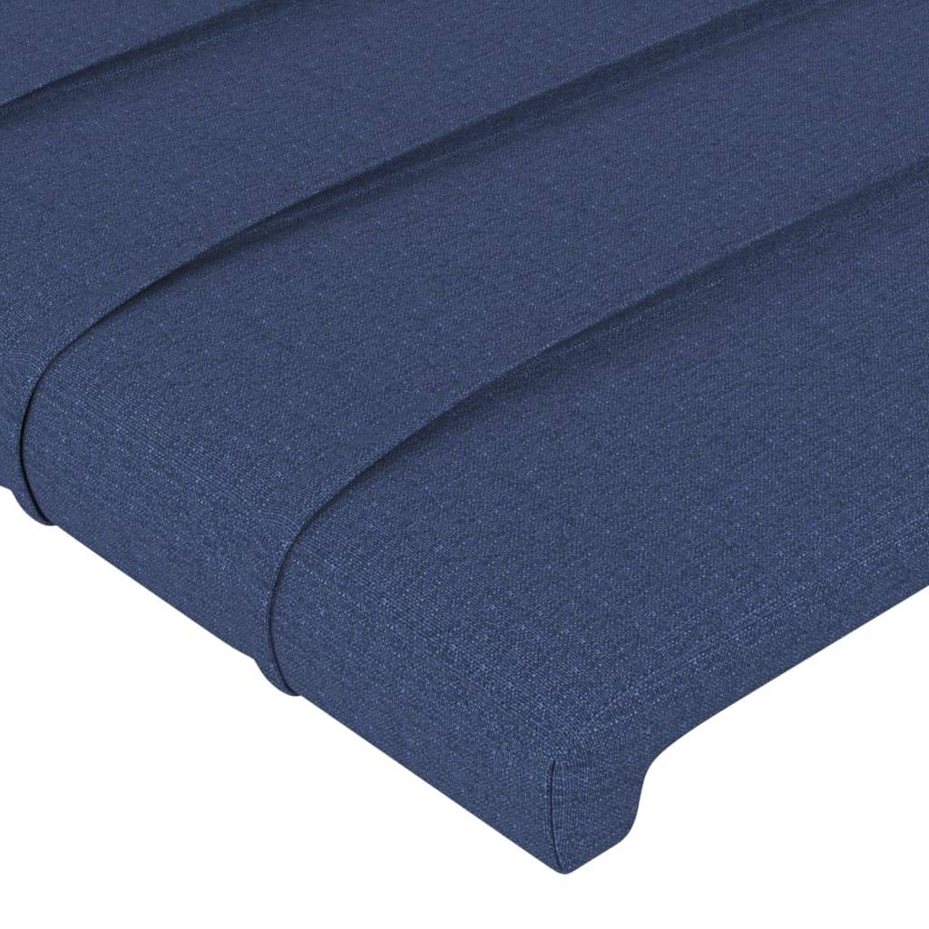 vidaXL Kopfteile 4 Stk. Blau 90x5x78/88 cm Stoff