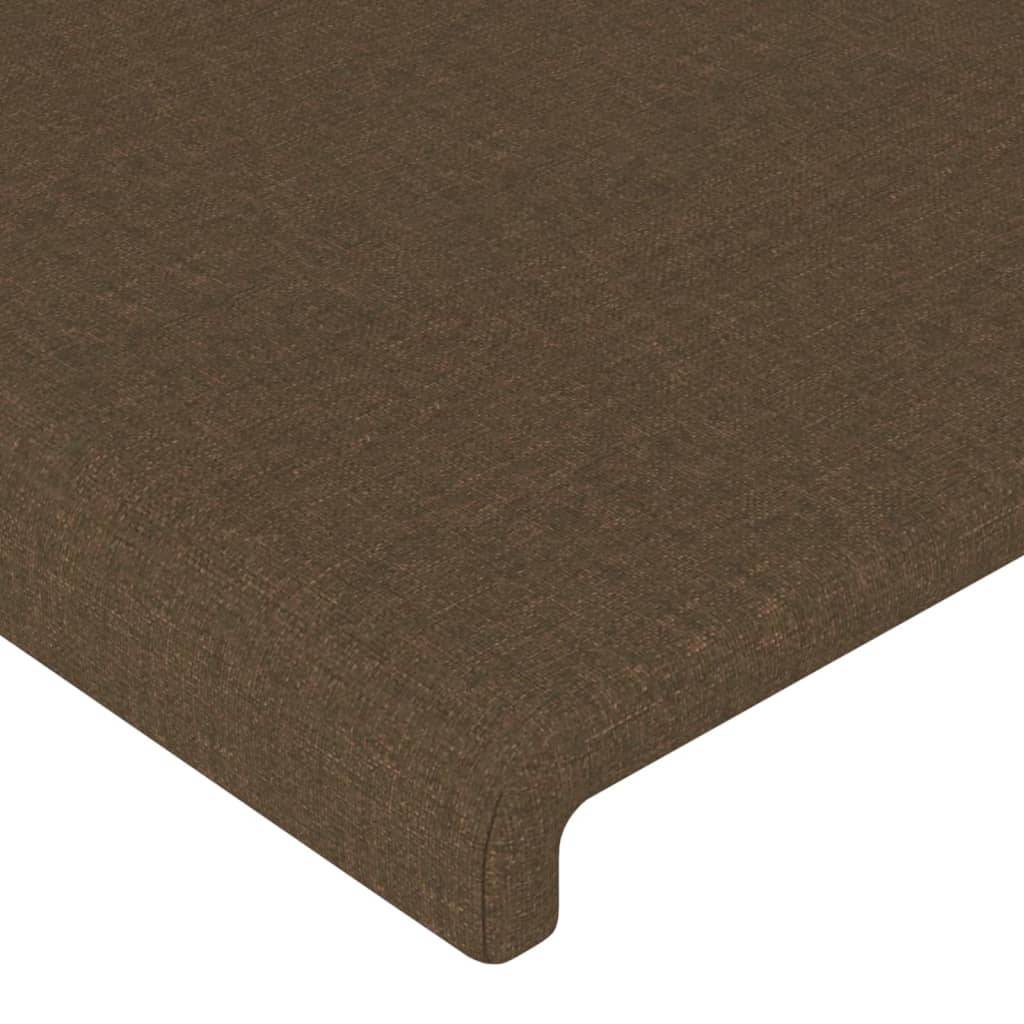 vidaXL Kopfteile 4 Stk. Dunkelbraun 100x5x78/88 cm Stoff