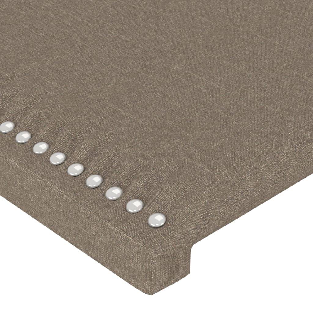 vidaXL Kopfteile 2 Stk. Taupe 90x5x78/88 cm Stoff