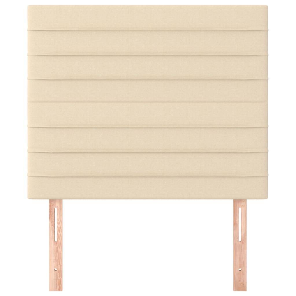 vidaXL Kopfteile 2 Stk. Creme 80x5x78/88 cm Stoff