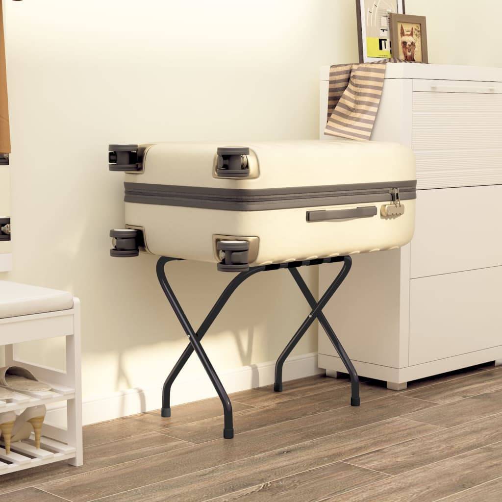 vidaXL Gepäckablage Schwarz 56x40x49 cm