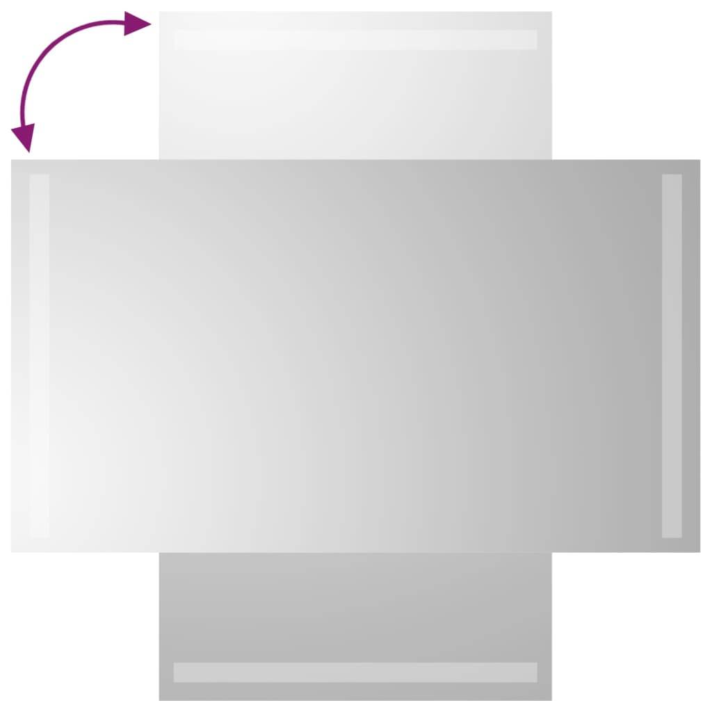vidaXL LED-Badspiegel 40x70 cm
