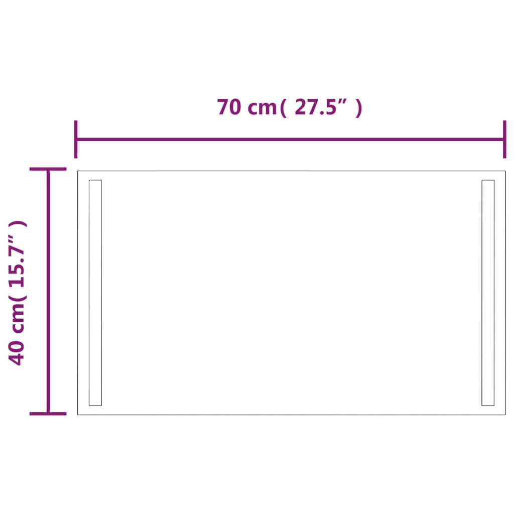 vidaXL LED-Badspiegel 40x70 cm