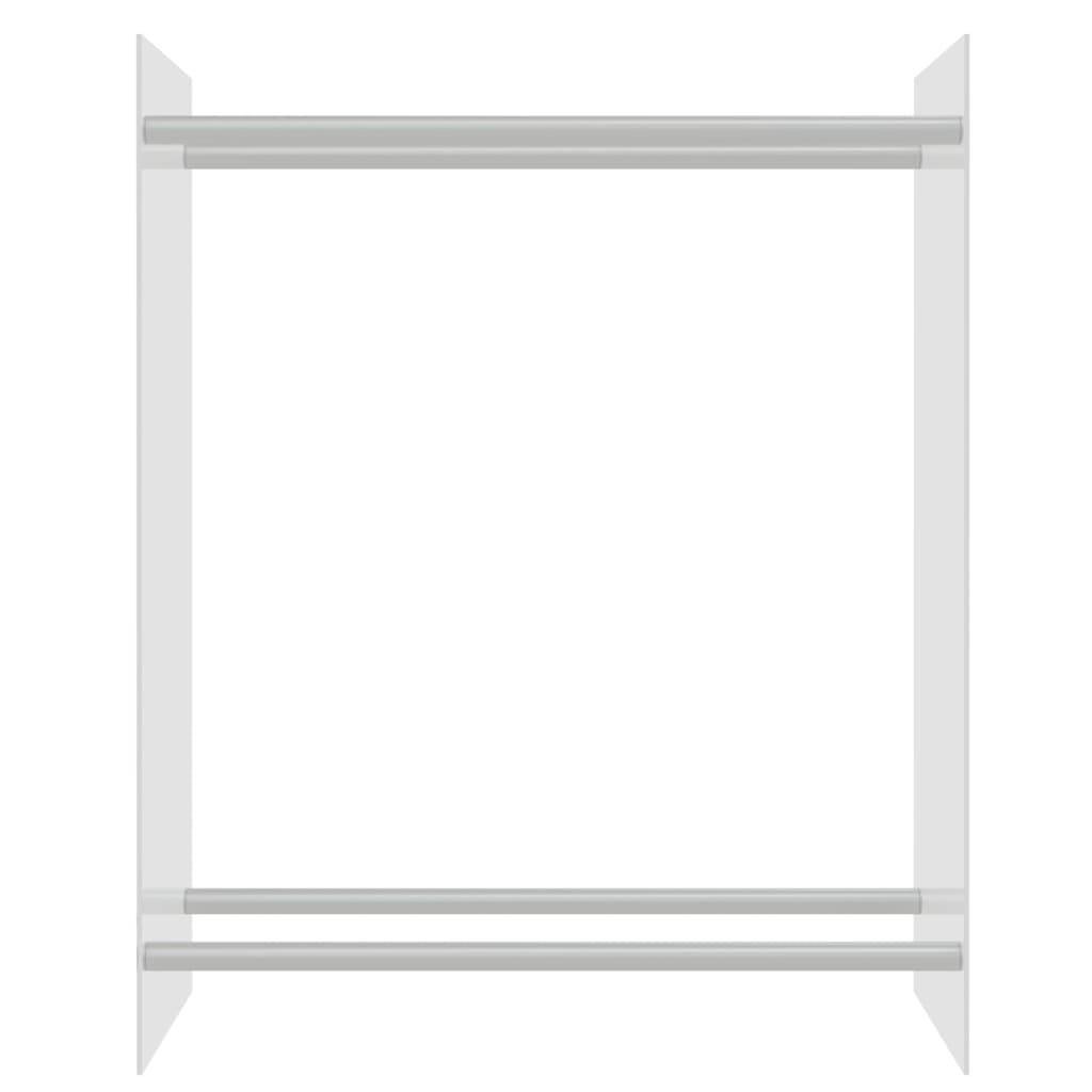 vidaXL Brennholzregal Transparent 80x35x100 cm Hartglas