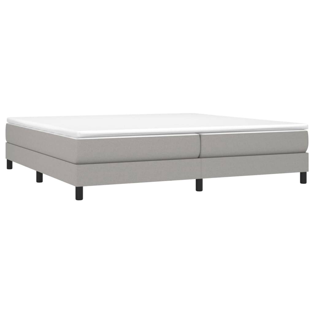 vidaXL Bettgestell ohne Matratze Hellgrau 200x200 cm Stoff