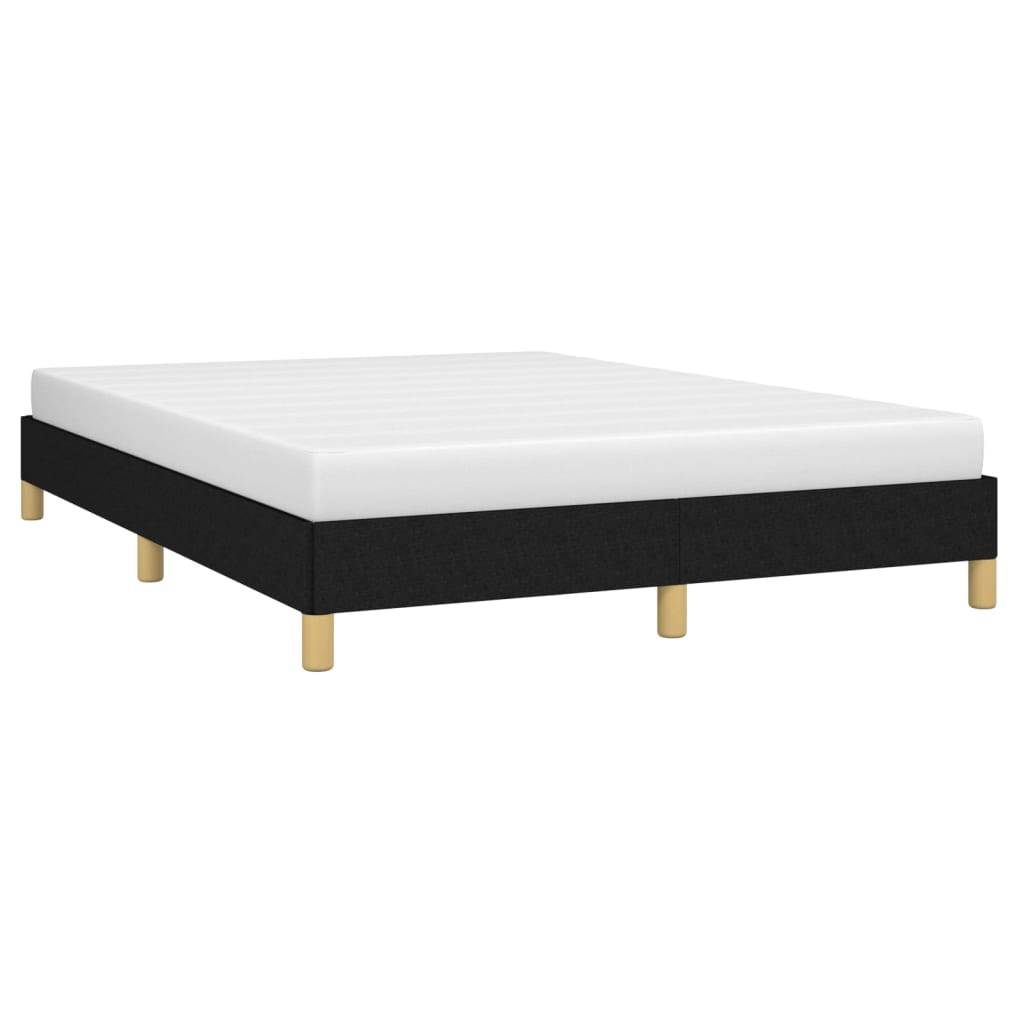 vidaXL Bettgestell ohne Matratze Schwarz 140x200 cm Stoff