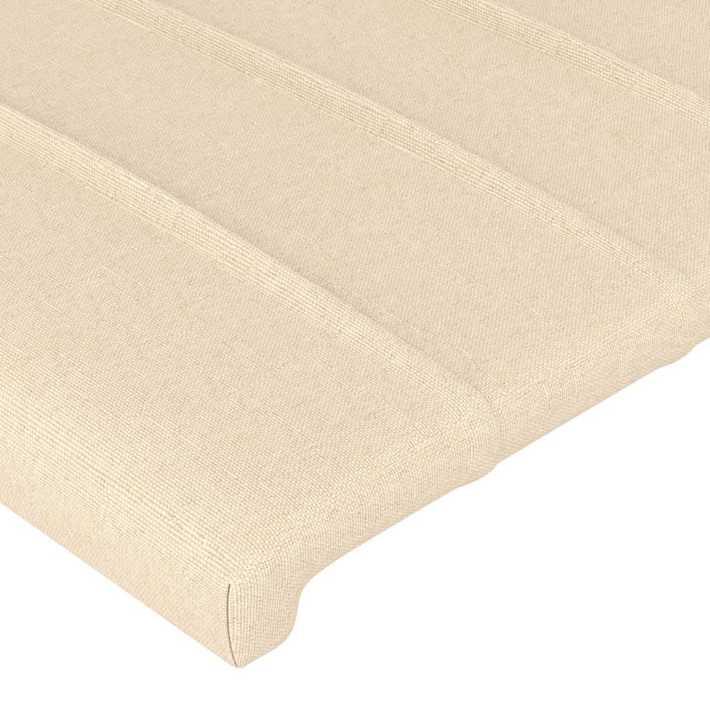 vidaXL Kopfteile 2 Stk. Creme 80x5x78/88 cm Stoff