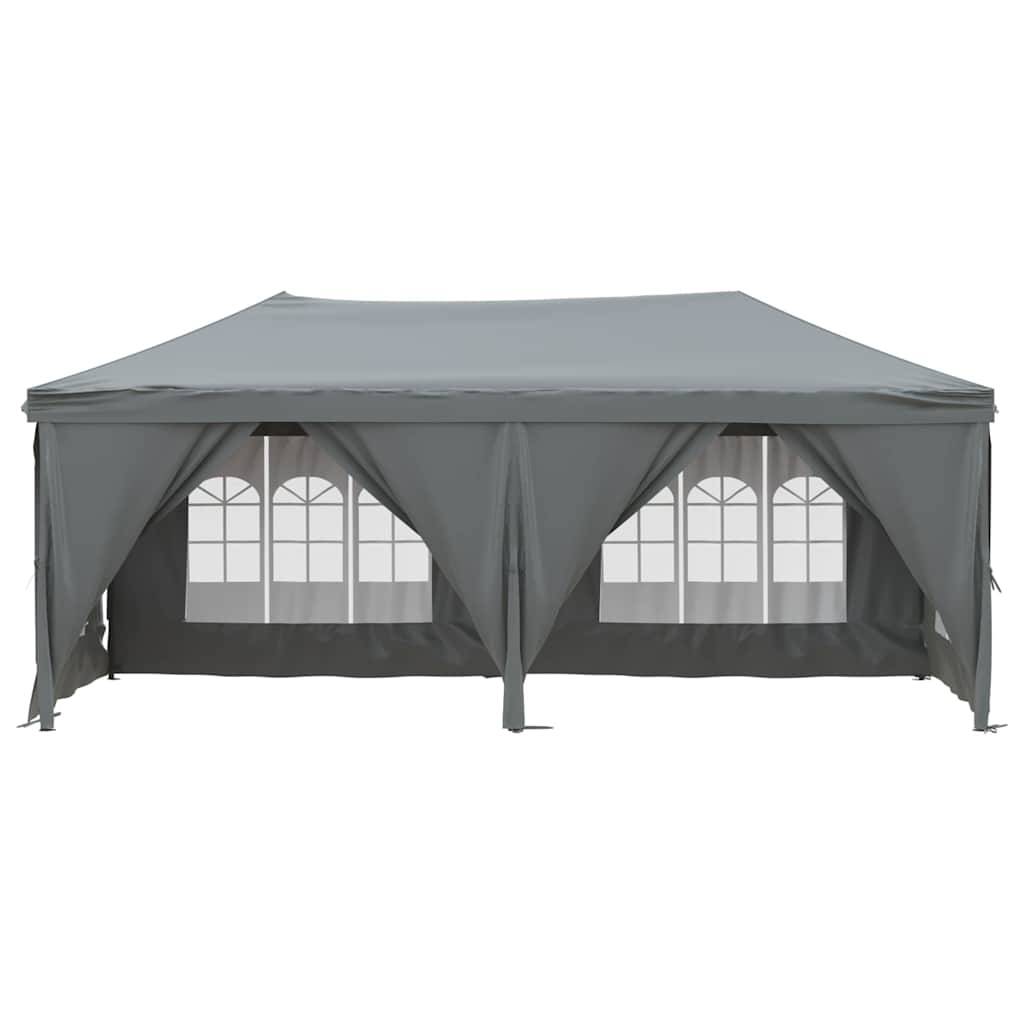 vidaXL Partyzelt Faltbar mit Seitenwänden Anthrazit 3x6 m