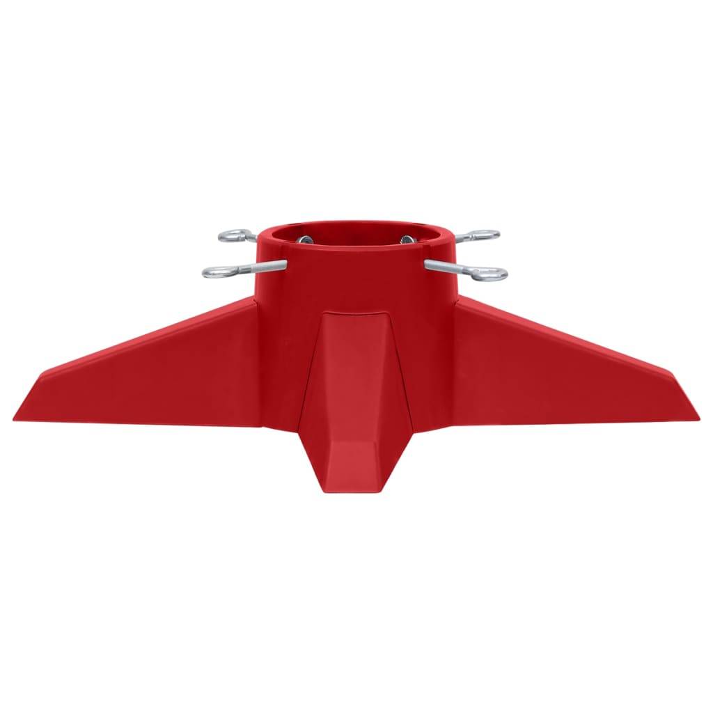 vidaXL Christbaumständer Rot 55,5x55,5x15 cm