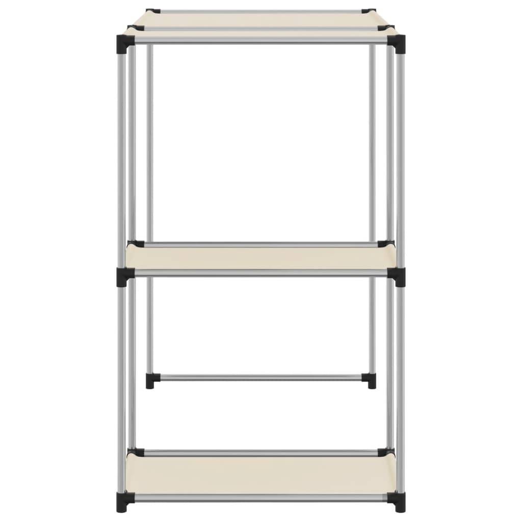 vidaXL Waschmaschinenregal Creme 87x55x90,5 cm Eisen