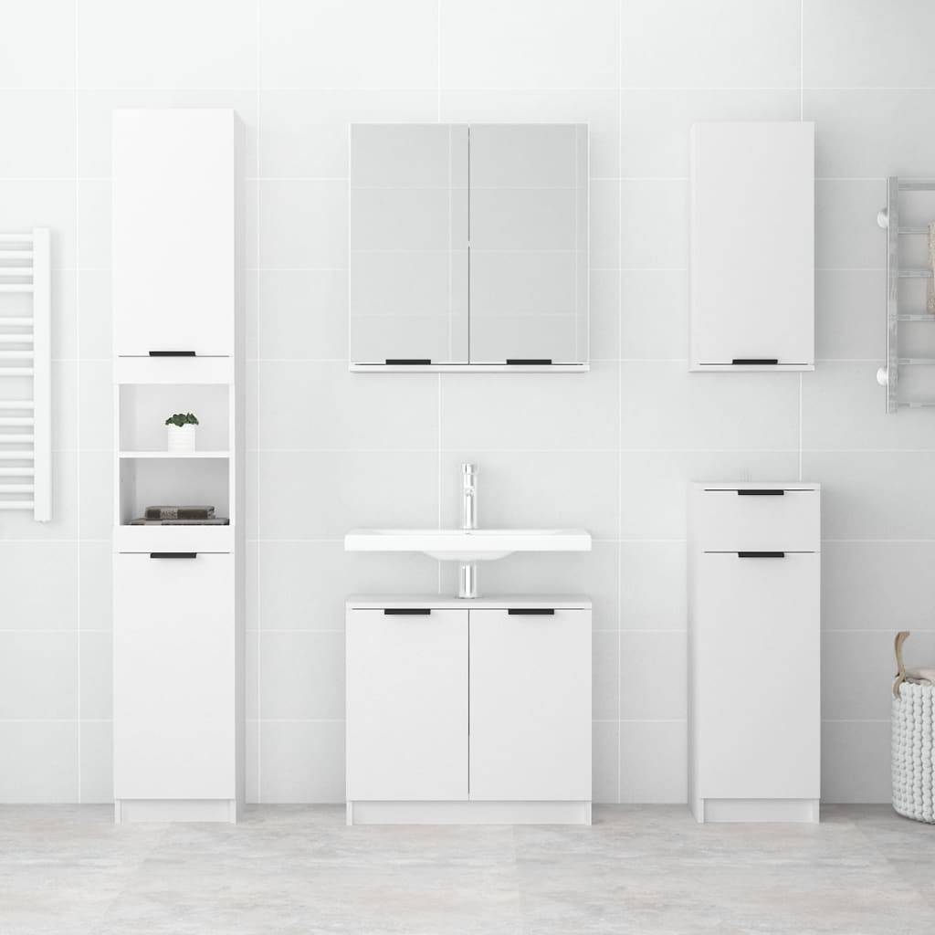 vidaXL Wand-Badschrank Weiß 32x20x67 cm