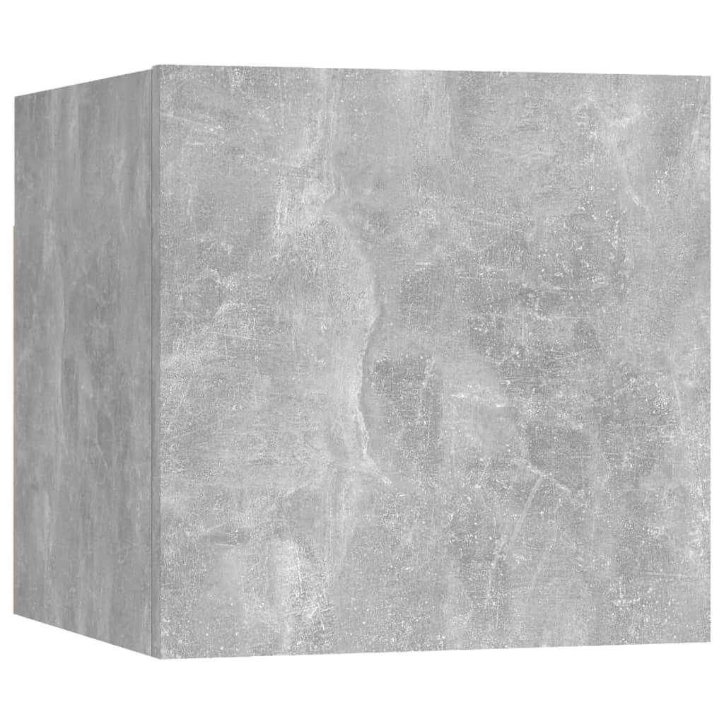 vidaXL 5-tlg. TV-Schrank-Set Betongrau Holzwerkstoff