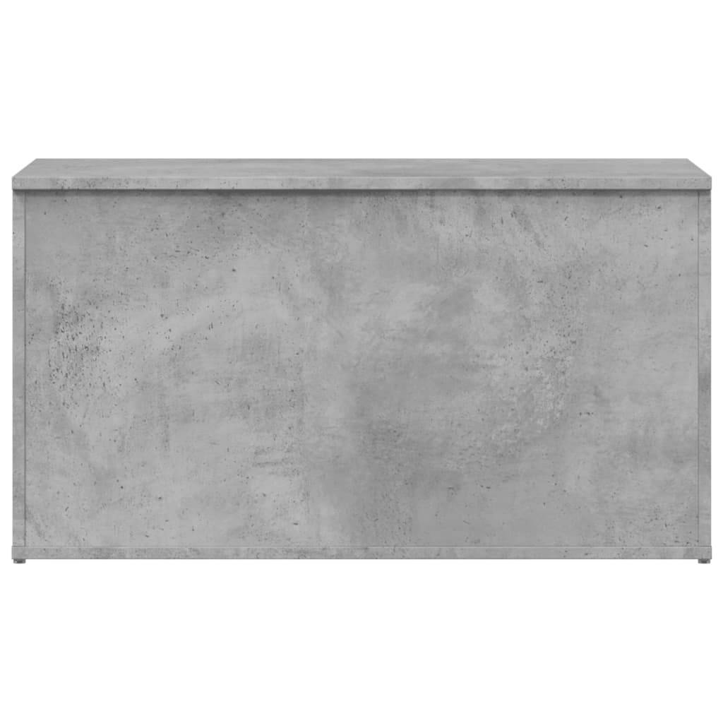 vidaXL Aufbewahrungstruhe Betongrau 84x42x46 cm Holzwerkstoff