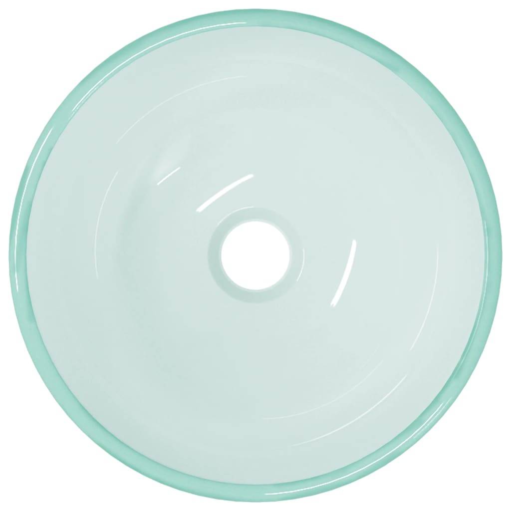 vidaXL Waschbecken Hartglas 30x12 cm Matt