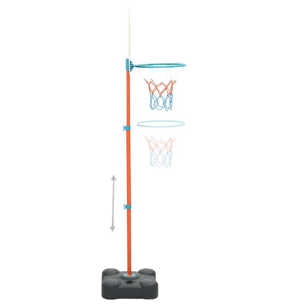vidaXL Tragbares Basketball Spiel-Set Verstellbar 109-141 cm
