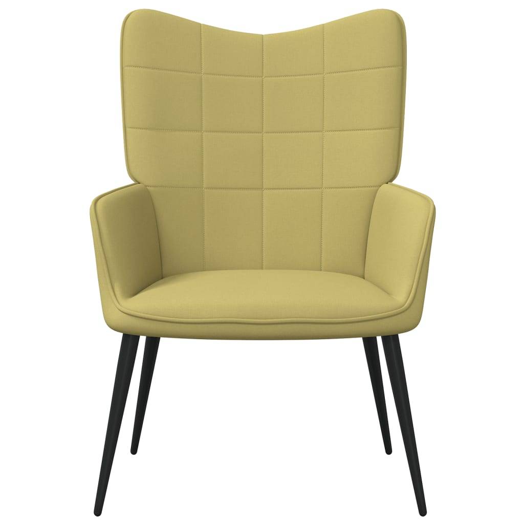 vidaXL Relaxsessel Grün Stoff