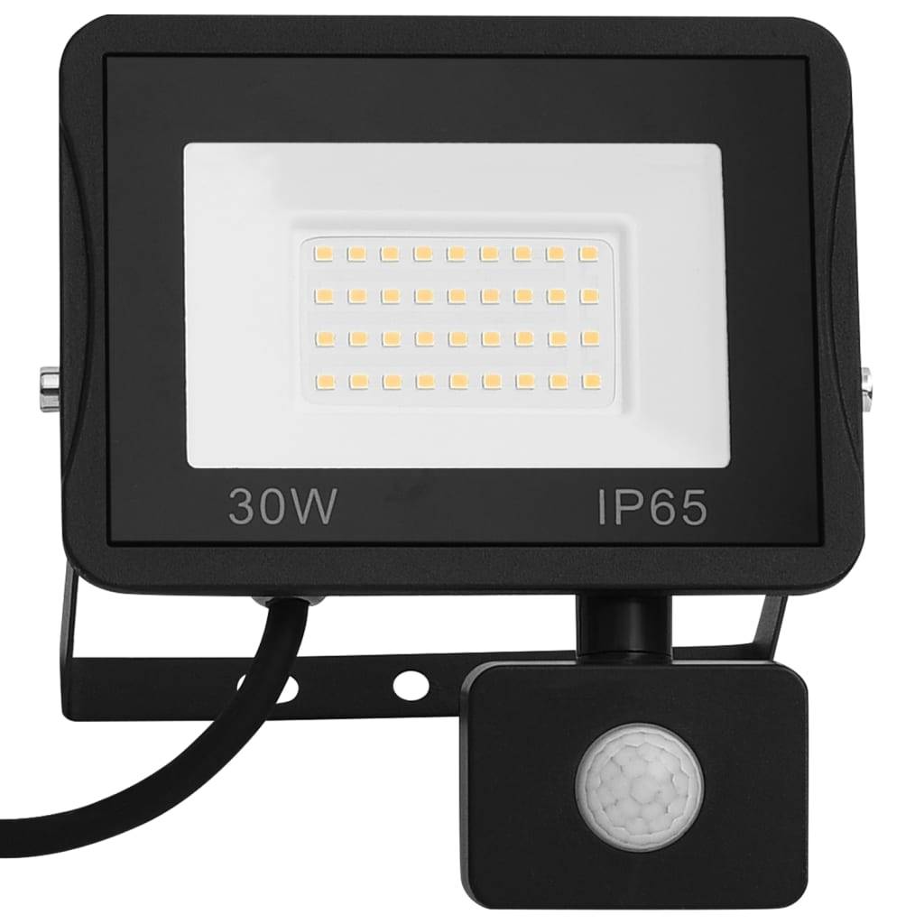 vidaXL LED-Fluter mit Sensor 30 W Kaltweiß