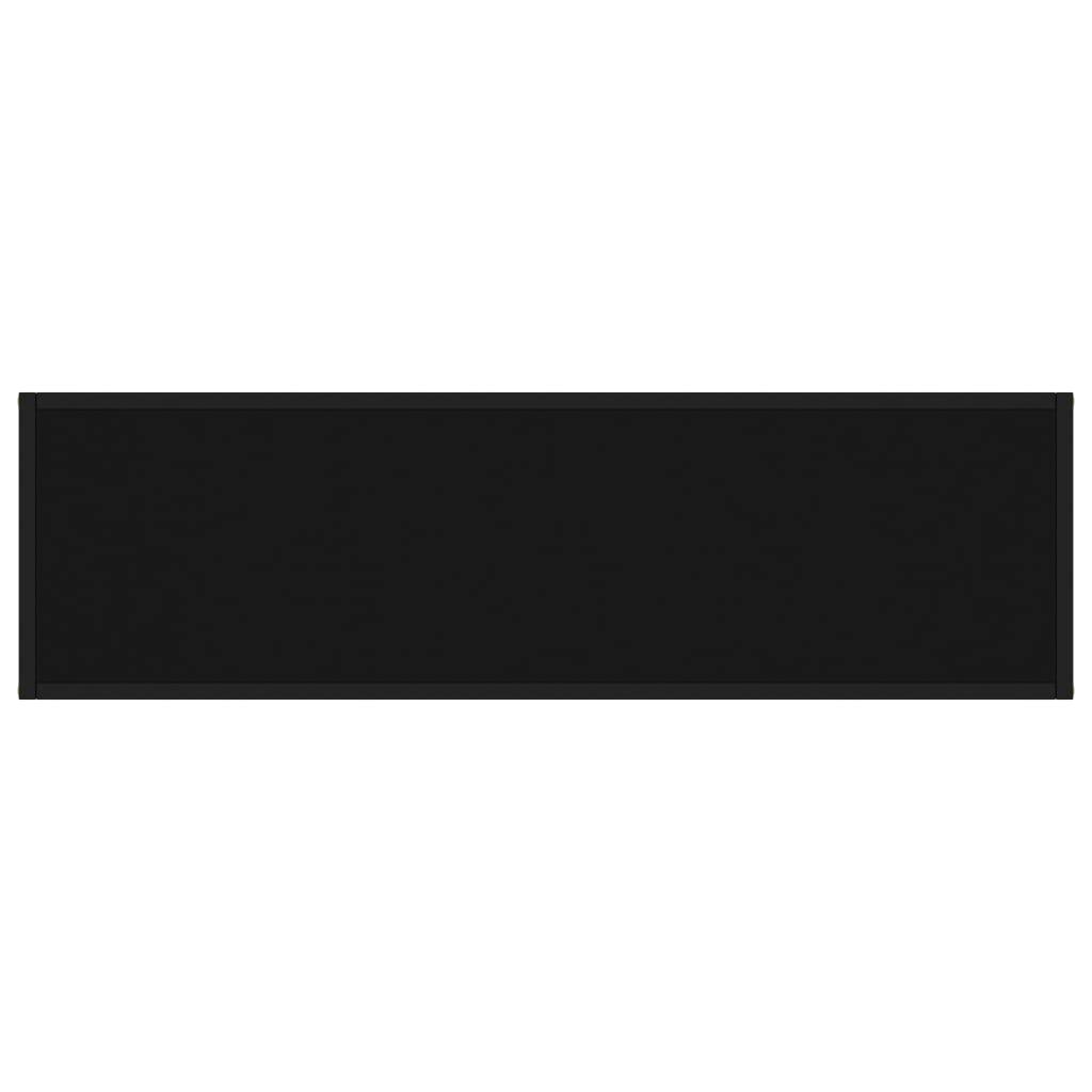 vidaXL Konsolentisch Schwarz 120x35x75 cm Hartglas