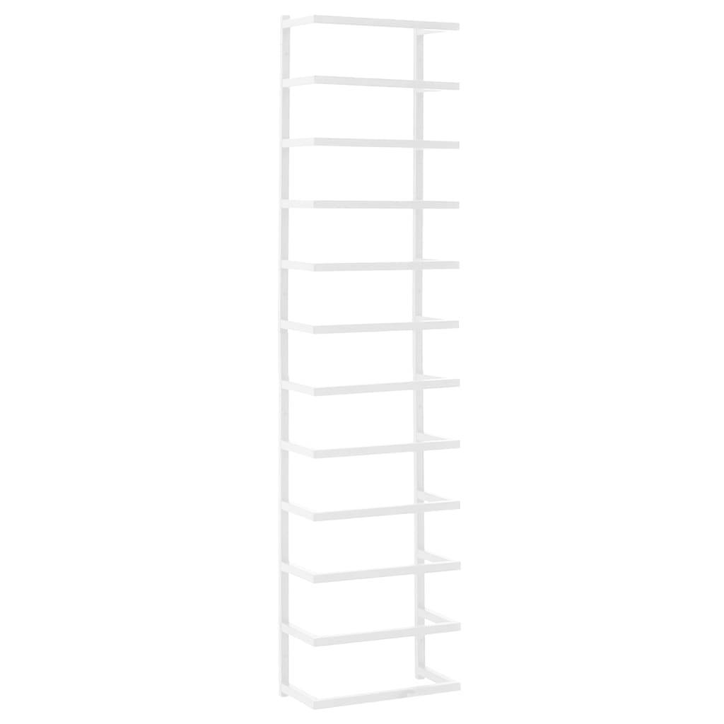 vidaXL Handtuchständer Weiß 24x12x96 cm Stahl
