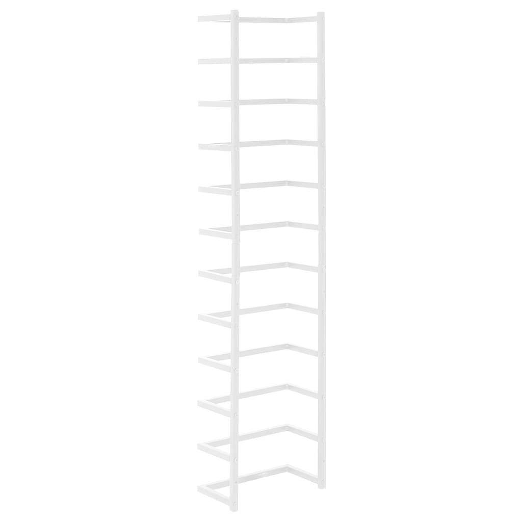 vidaXL Handtuchständer Weiß 24x12x96 cm Stahl