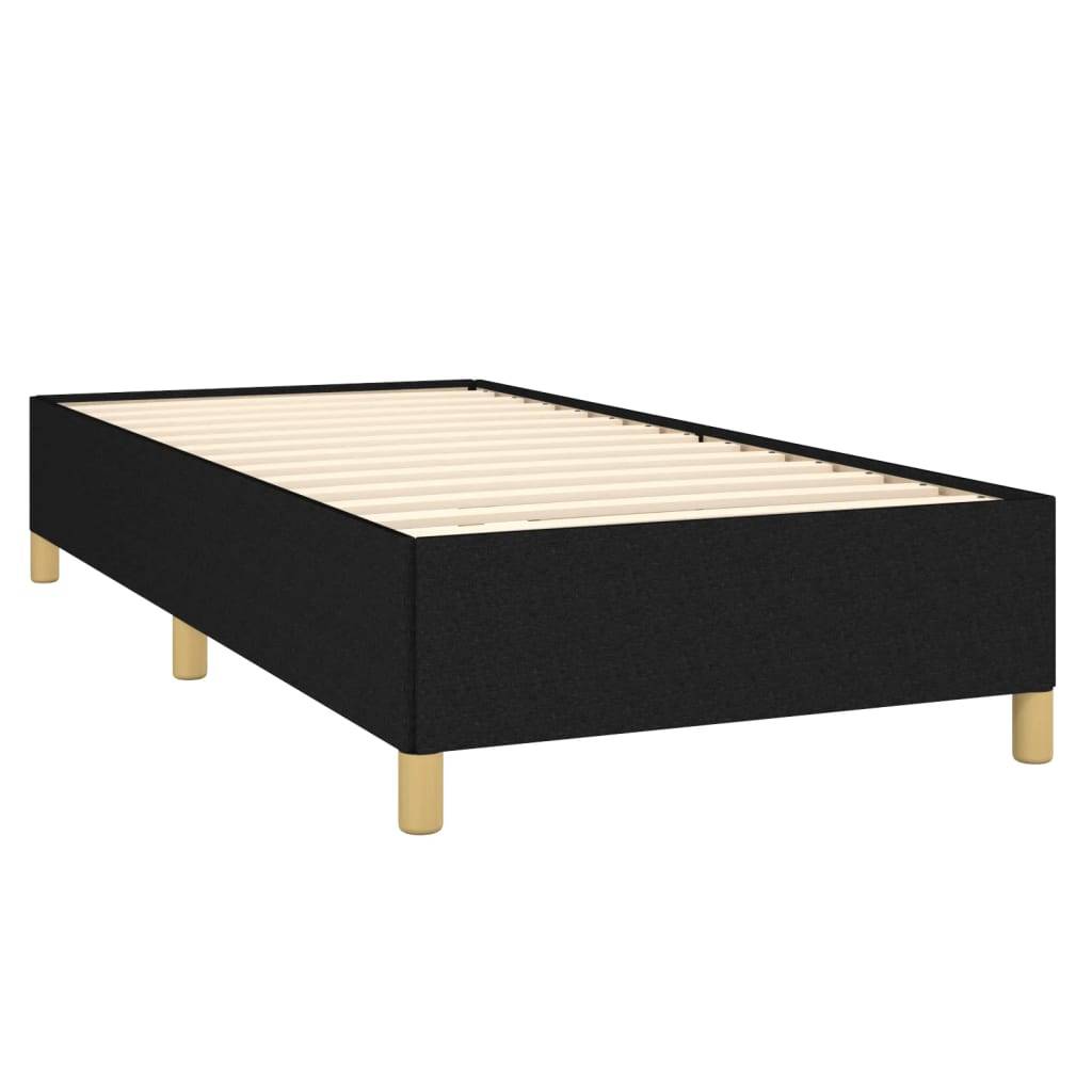 vidaXL Bettgestell ohne Matratze Schwarz 90x200 cm Stoff