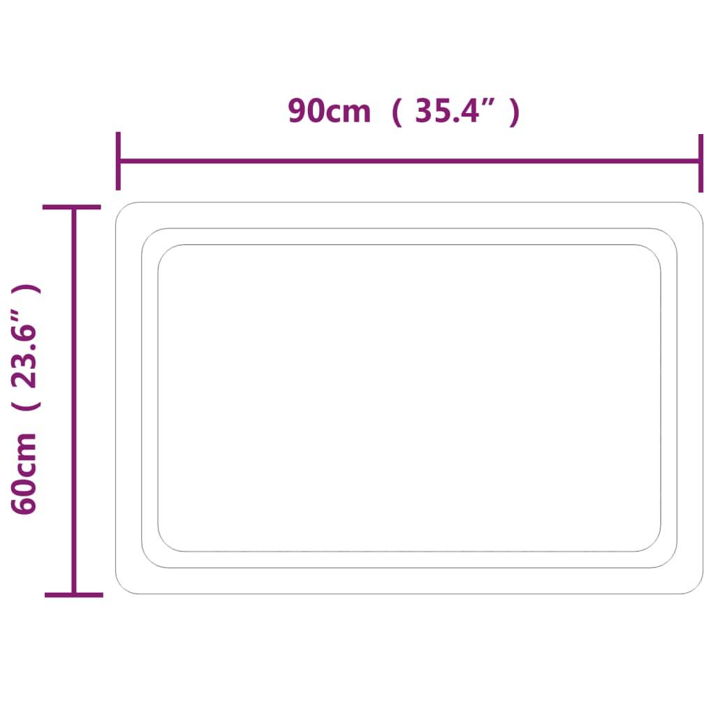 vidaXL LED-Badspiegel 60x90 cm