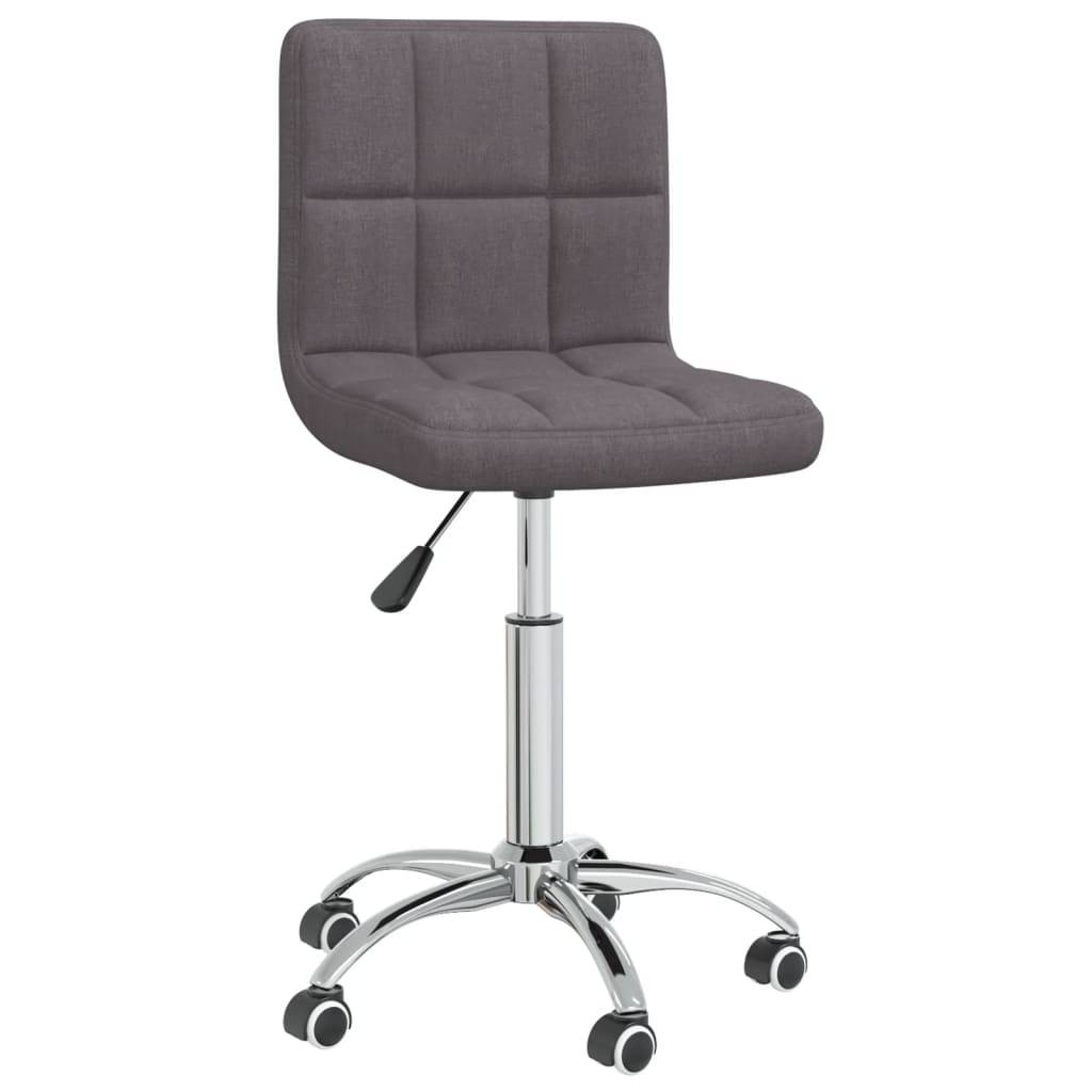 vidaXL Esszimmerstuhl Drehbar Taupe Stoff