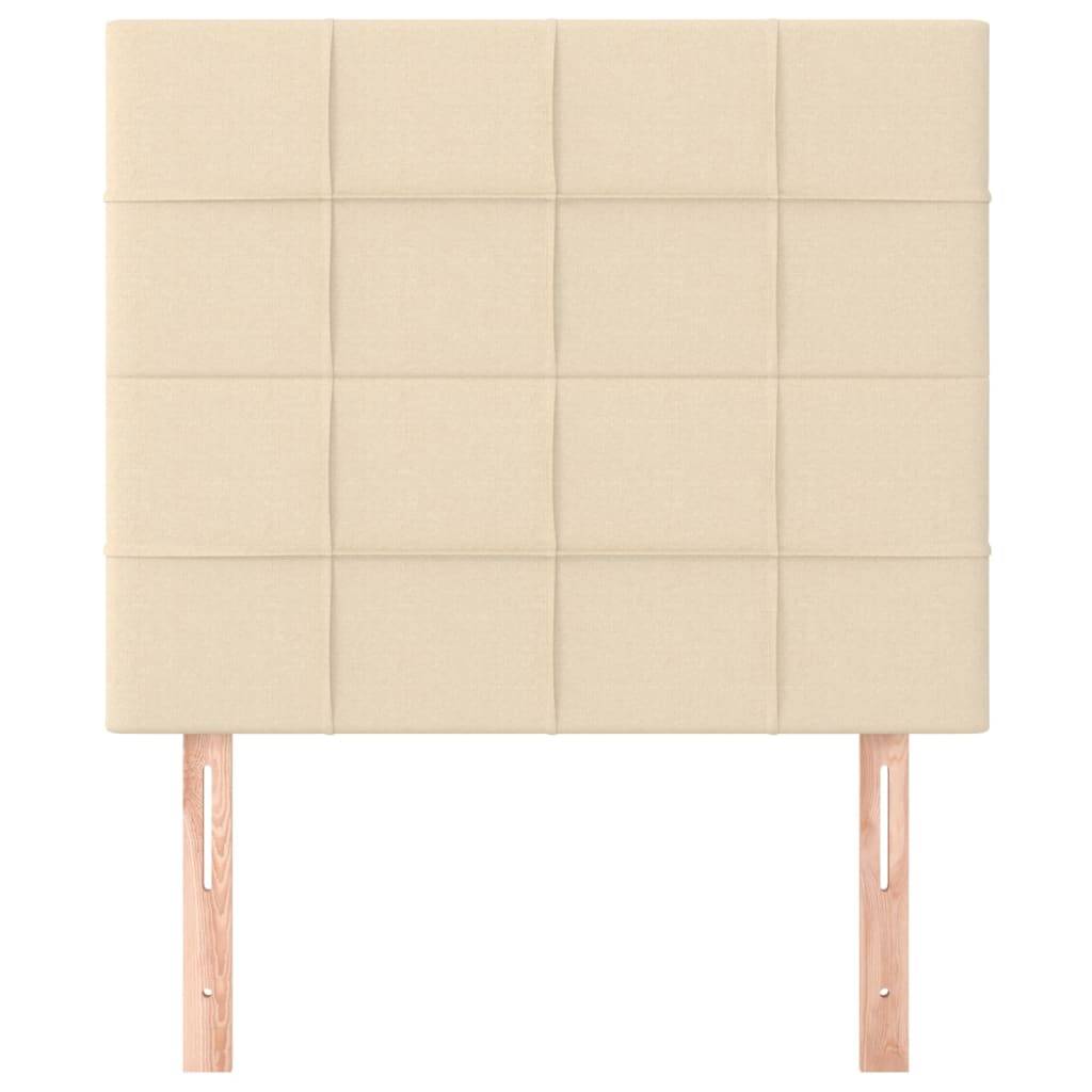 vidaXL Kopfteile 2 Stk. Creme 100x5x78/88 cm Stoff