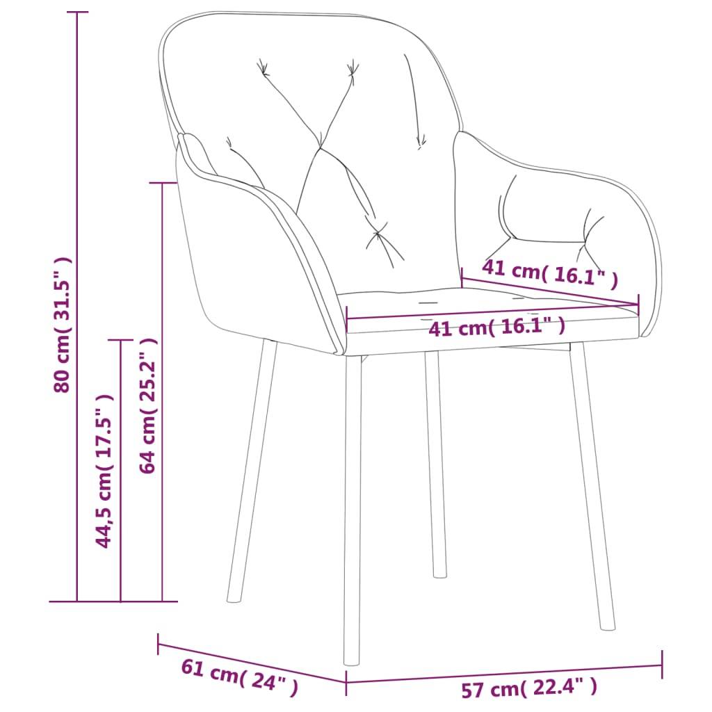 vidaXL Esszimmerstühle 2 Stk. Rosa Samt