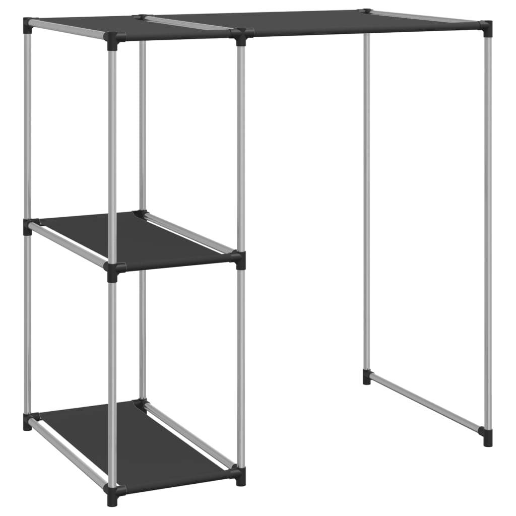 vidaXL Waschmaschinenregal Schwarz 87x55x90,5 cm Eisen