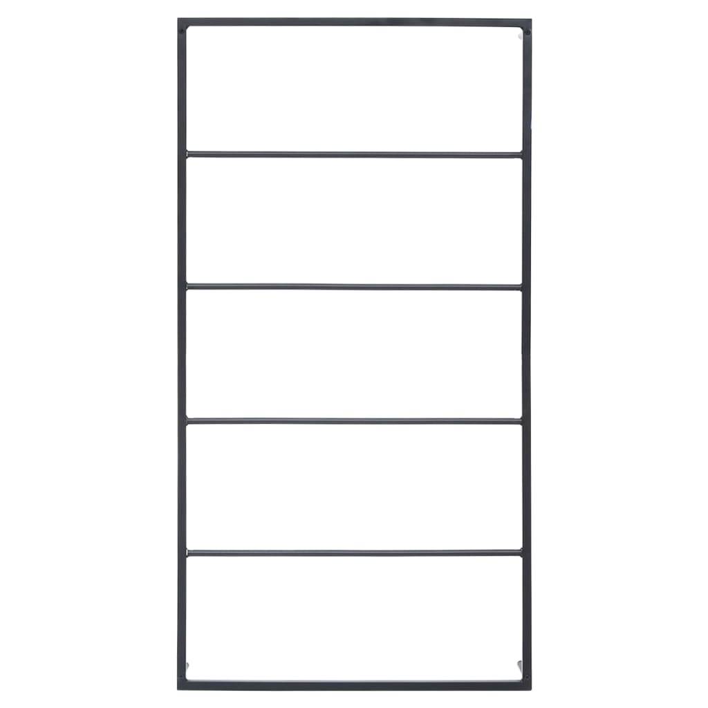 vidaXL Handtuchständer Schwarz 60x10x116 cm Stahl