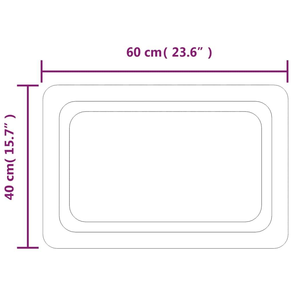vidaXL LED-Badspiegel 60x40 cm