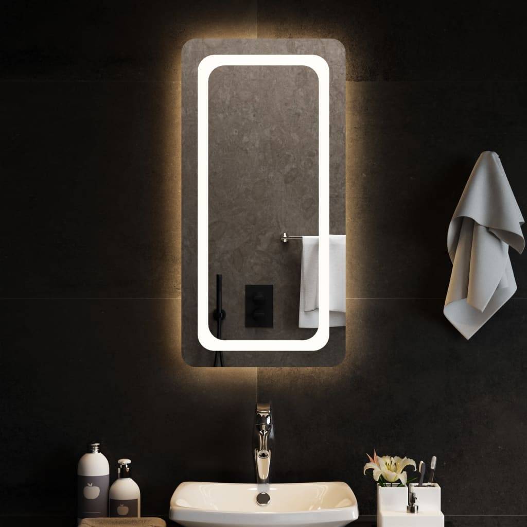 vidaXL LED-Badspiegel 40x80 cm
