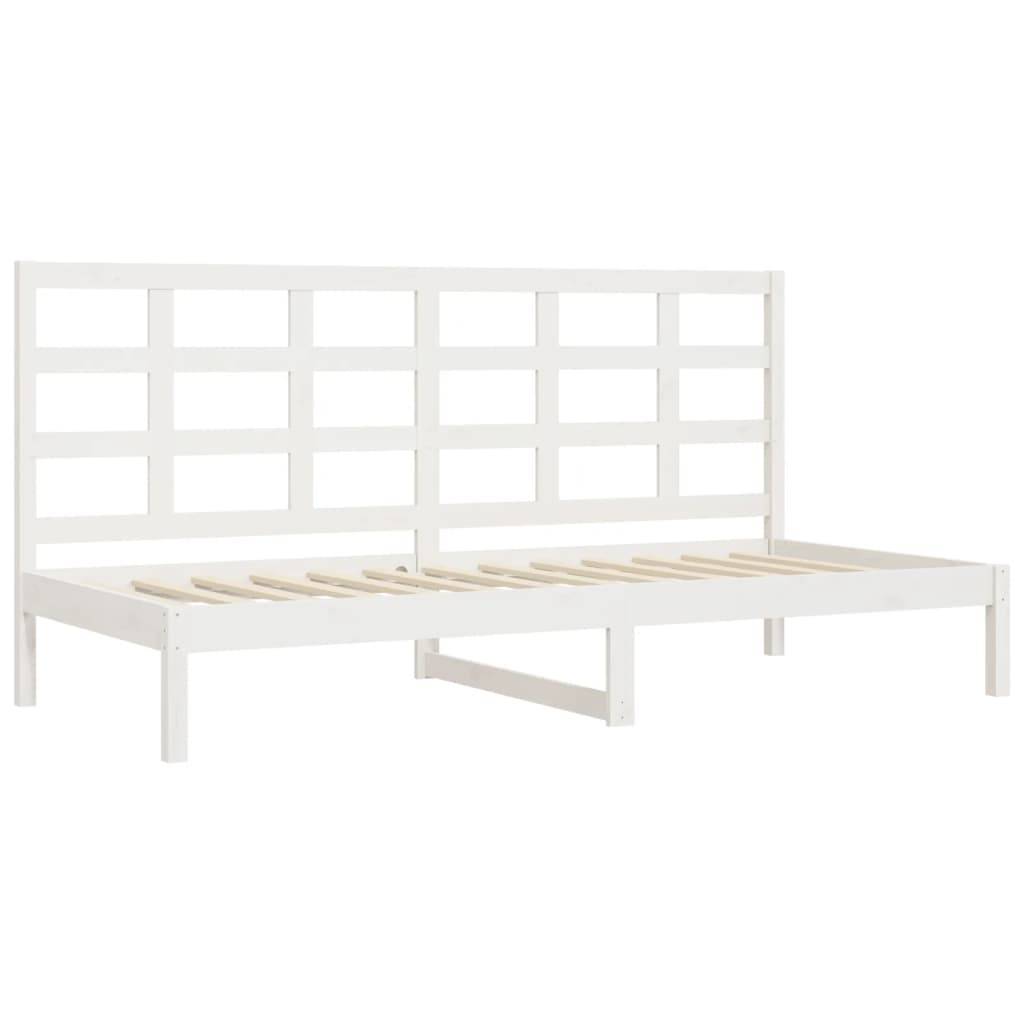 vidaXL Tagesbett ohne Matratze Weiß 80x200 cm Massivholz Kiefer