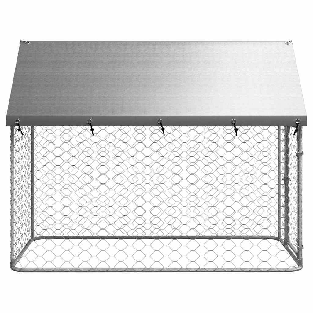 vidaXL Outdoor-Hundezwinger mit Dach 200x100x150 cm