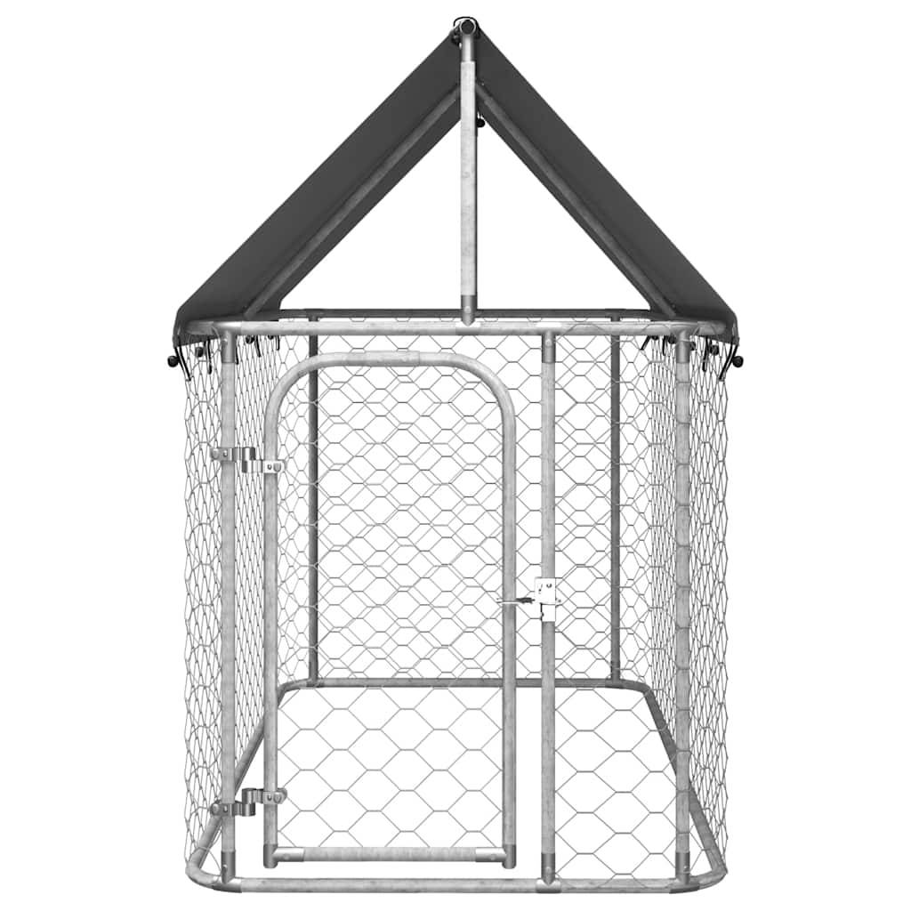 vidaXL Outdoor-Hundezwinger mit Dach 200x100x150 cm
