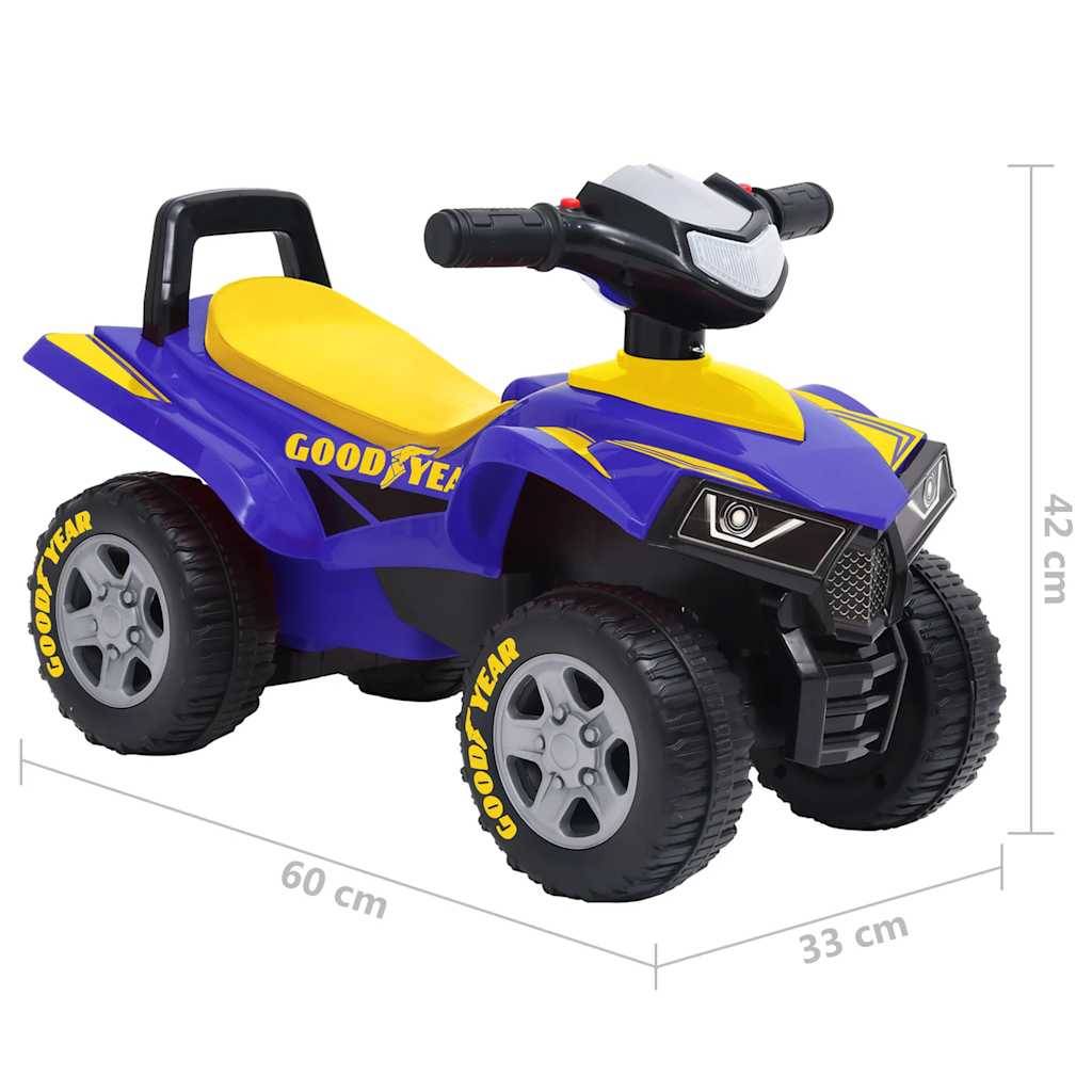 vidaXL Aufsitz-Quad für Kinder Good Year Blau
